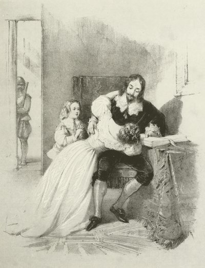 El rey Carlos I despidiéndose de sus hijos de Joseph Nash